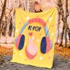 Kpop Flannel Blanket Soft Warm All-Season Throw, Design for Camping, Car Travel, Hiking Sofa, Bed, Office Perfect Gift for Parties