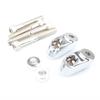 1 Pair Chrome Front Turn Signal Relocation Kit For 39mm 49mm Sportster FXR FXD Dyna