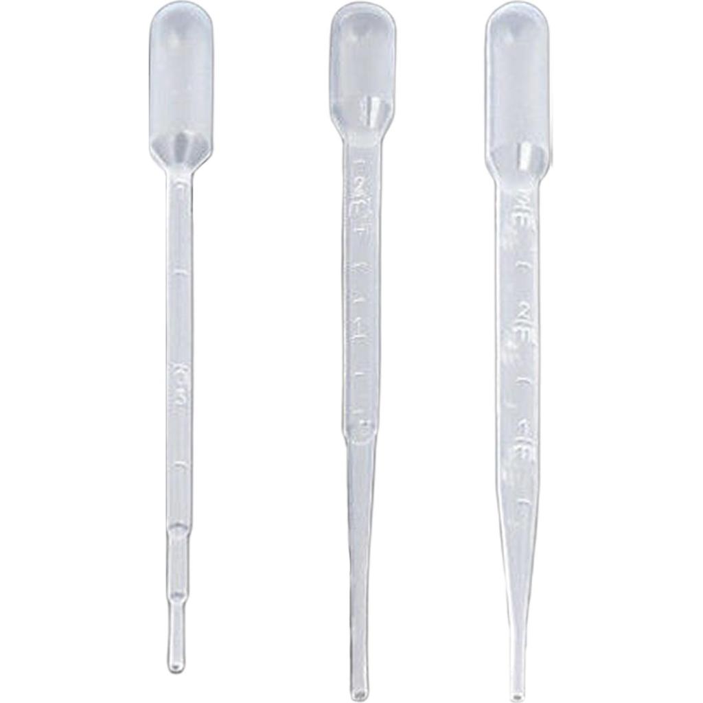 50pcs Graduated Pipettes Dropper Makeup Tools Disposable Transfer Pasteur Pipettes Clear Eye Dropper Experiment Supplies for Lab