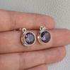 Mystic Topaz Earrings, Handmade 925 Sterling Silver Earring, Round Topaz Earrings, Birthday Gift, Rainbow Earring, Gemstone Earrings