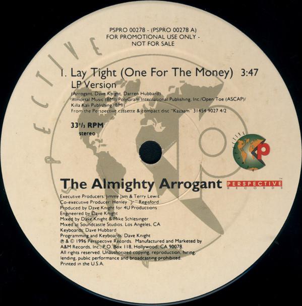 

12inch Record ALMIGHTY ARROGANT Lay Tight PSPRO00278PROMO SILAS 1996 US Rap HipHopRB Used