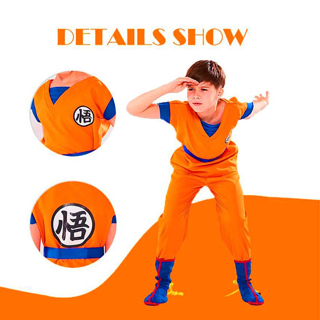 Kids Goku Cosplay Costume Dragon Ball Suit for Boys