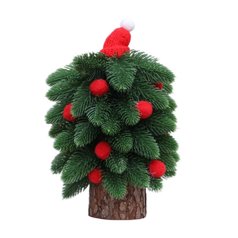 

Small Plastic Wooden Christmas Tree Tabletop Ornament Perfect For DIY Decoration And Seasonal Home Party Displays S