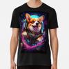 Corgi In Outer Space Funny Welsh Corgi Dog L S To 5XL Made In the AU/USA T-Shirt