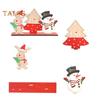 Christmas Table Sign Wooden Snowman Santa Reindeer Xmas Tree Ornaments Merry Christmas Decoration for Home Party DIY Decor