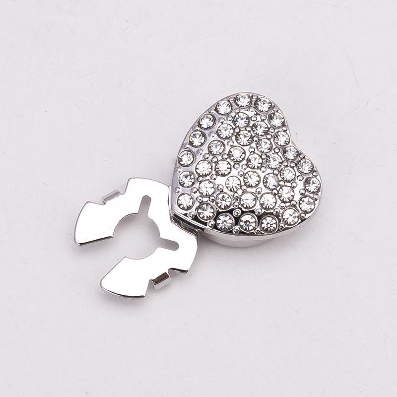 Botões de Punho e Botões de Colarinho Decorativos com Strass Coloridos