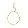 Womens Simple Fashion 3mm Alloy Beaded Bracelet
