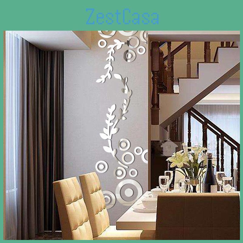 Stunning Creative Circle Ring Acrylic Wall Decals For Elegant Room Decoration