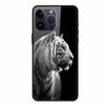 Phone Case for Apple Iphone 15 Pro 15 Plus Tempered Glass Hard Back Cover for Iphone 15 Pro Max Iphone15 Wolf  Lion Funda Capa
