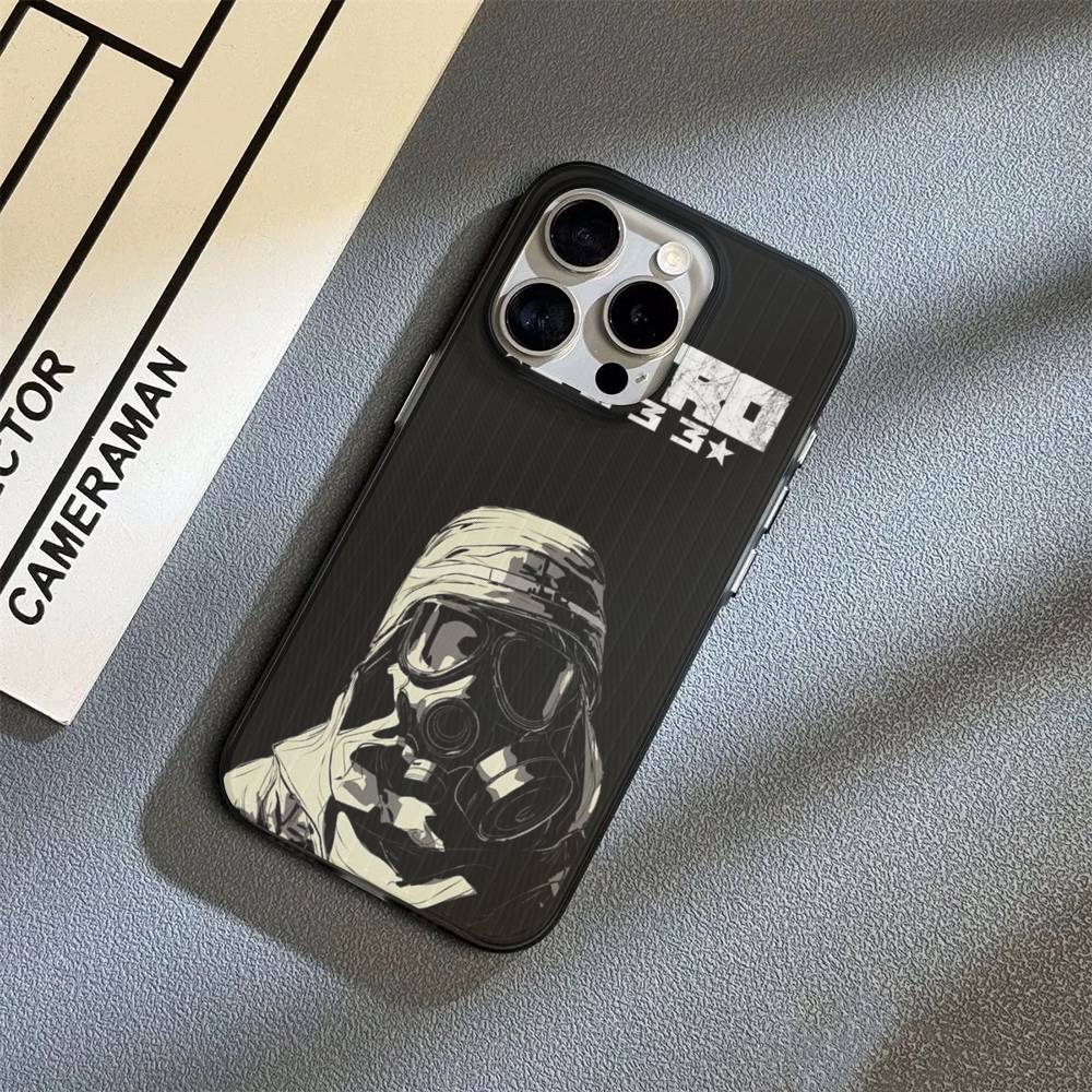 Post Apocalyptic Game Metro 2033 For IPhone 16 15 14 13 12 11 17 Pro Max Plus Wave Corrugated Phone Case Anti Drop Cover