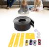 ible Race Car Track Rolls Up Portable   Track Racetrack Toy with 4 Cars for 3 To 10 Years Old Boys