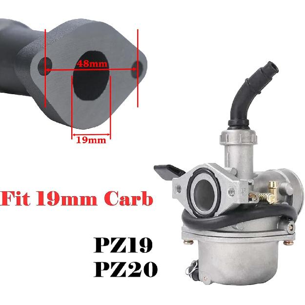 JMCHstore Aluminum Racing Performance Intake Pipe Inlet Manifold for Coleman CT100U CC100X 98cc for FRP GMB100 Mini Bike, for Predator 79cc 154F 3Hp