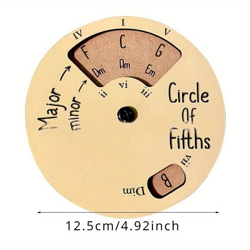 1 шт. Деревянный инструмент для мелодий Колесо квинт Колесо квинт Деревянное колесо и колесо музыкальных аккордов для авторов песен Музыкантов