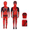 Halloween Deadpool Cosplay Anzug Overall Rucksack Zubehör Fantasy Filmcharakter Maske Strumpfhosen Mit Schwert Und Tasche Feiertagsset