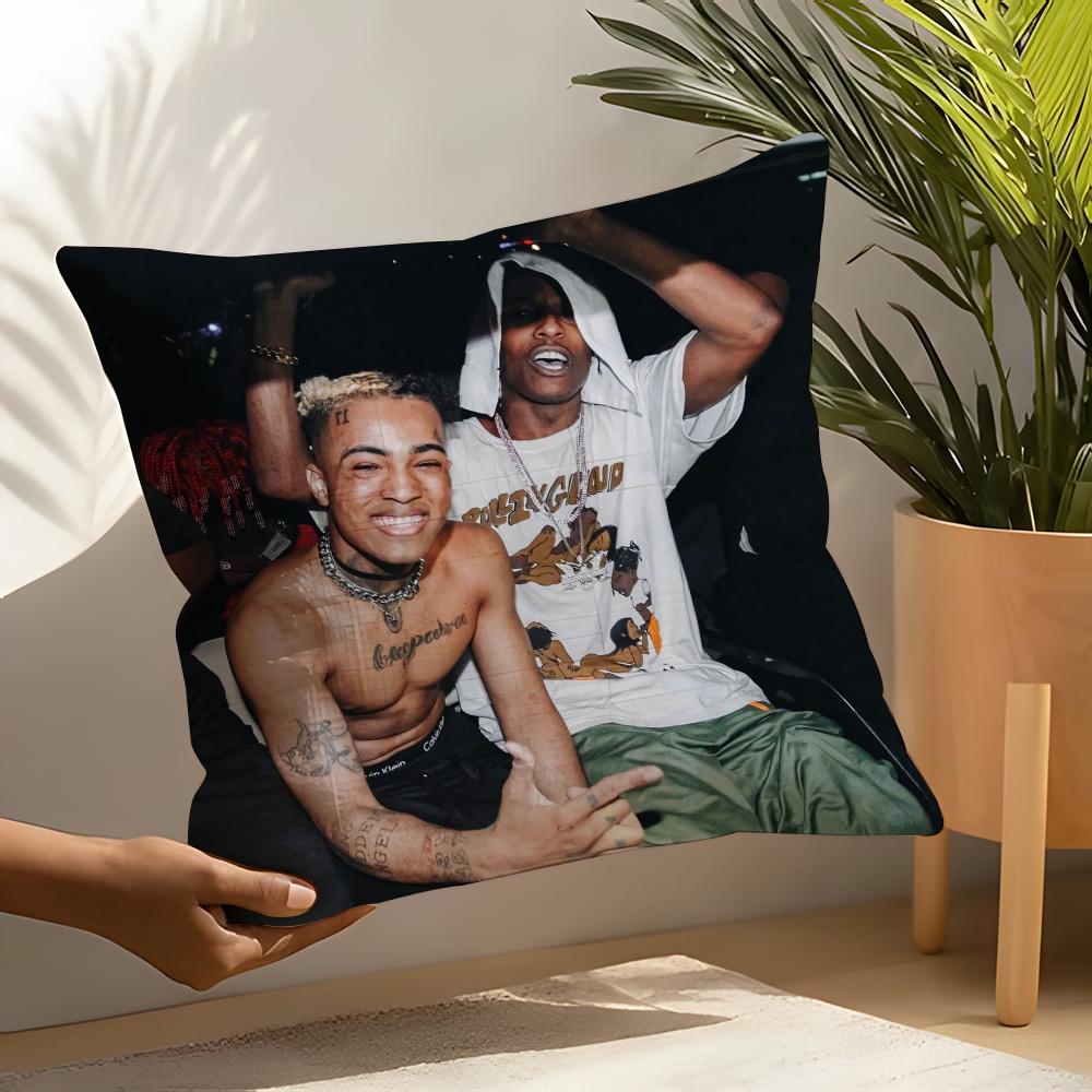 Hip Hop Z-Xxxtentacion Pillow Case Linen Cushion Covers For Decorative Sofa Home Pillows Case Car Chair Pillows Cases