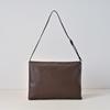 Niche minimalist mail carrier bag, simple envelope bag, sheepskin shoulder bag, all-steel hardware buckle, flip seam, armpit bag.