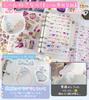 GOKEI Sticker Album A6 X Sticker Sheets X Includes Removable Clear Plastic Notebook for with Clear [Binder 1, 10] Dividers, Palm-sized Binder-type