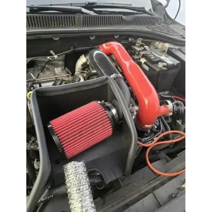 Cold Air Intake System Kit + Heat Shield Red Filter For Golf MK7 TSI TFSI Seat Performance Tuning Car Parts