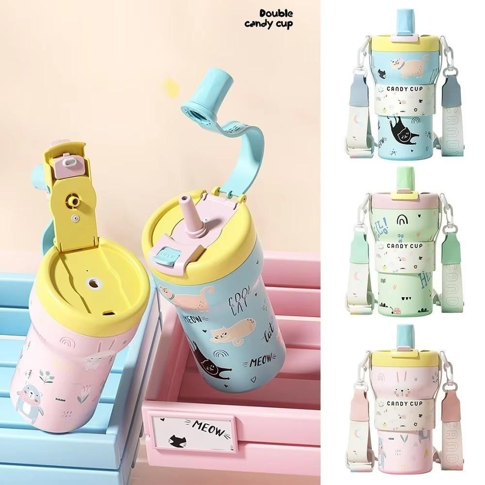 650ML Vacuum Cup Ceramic Inner Liner Thermos Cup Kid Gift Insulation Cup  Office