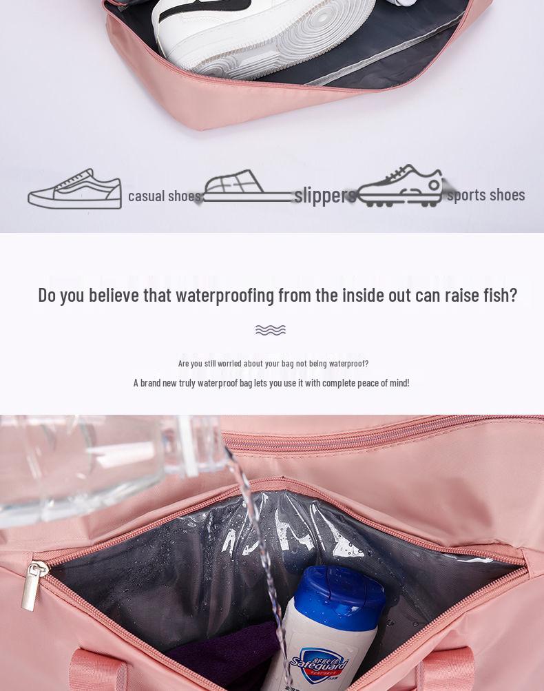 Large Capacity Wet & Dry Separation Travel Storage Bag for Students