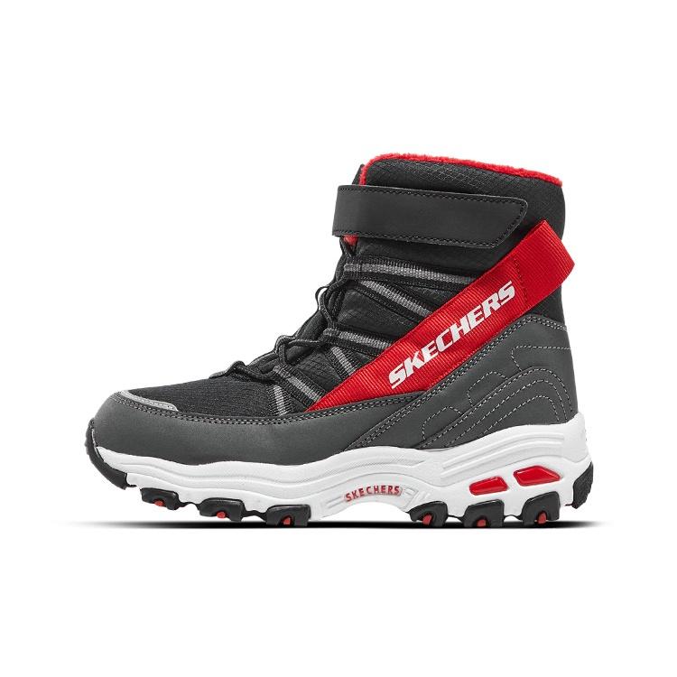 (GS) Skechers D lites Boots Black Red Kids 660092L-BKRD EU 32