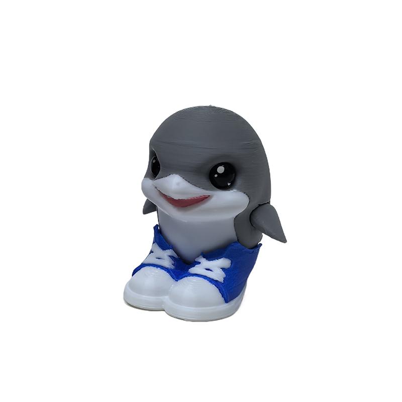 

1Pc Tralalero Tralala Shark Action Figure - Italian Brainrot Cartoon Tung Tung Tung Sahur Figurine, Desktop Ornament & Child Gif