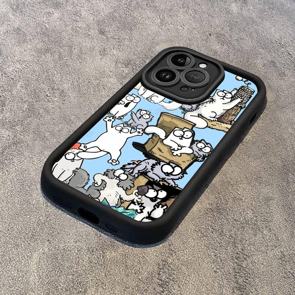 Cute S-Simons Cat For IPhone 17 16 15 14 13 12 11 Pro Max Plus Phone Case Covers