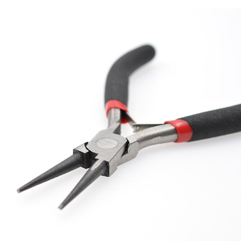 Ручные плоскогубцы для изготовления ювелирных изделий, черные противоскользящие инструменты и оборудование, наборы для самостоятельного изготовления из углеродистой стали