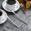 5Inch/12.8cm Coffee Stirrers Spoon,Silver Stainless Steel 304# Coffee Stir Sticks,Round Solid Handle Cocktail Beverage Iced Tea Stirring Stick,Drink