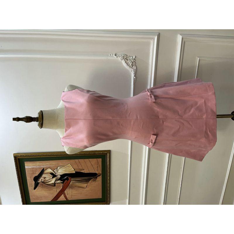 

Summer New Foreign Trade Original Garment Fashion Nova Tipsy Pink Rose Tight Waist Dress Sweet Vest Dress 1 Color S