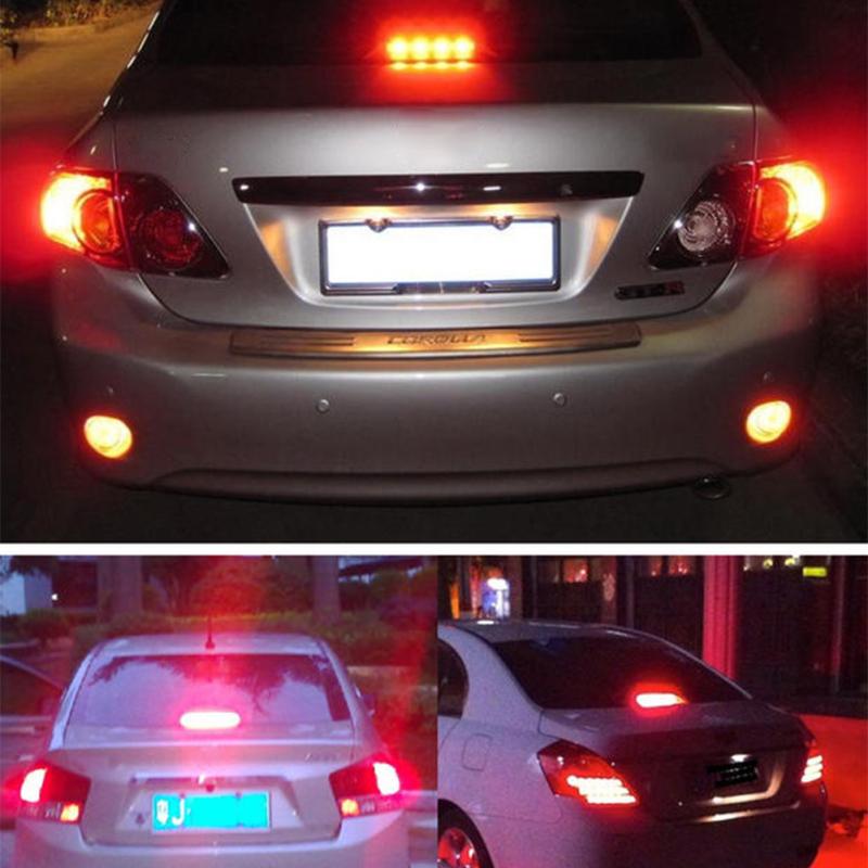 Pack of 2 Super Bright BAY15D 1157 50SMD 1206 LED Car Brake Light, DC 12V 50 LEDs Auto Rear Tail