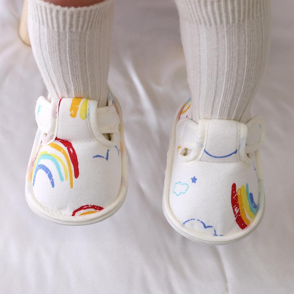 Newborn 2024Spring New Soft Sole Baby Shoes Prewalker Flat Soles Baby Cloth Shoes Fashionable Cute Single Shoes Flats Kids Shoes