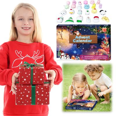 Mochi Squishies Advent Calendar 2025 Assorted Animals Christmas Countdown Calendar Holiday Countdown Calendar Gifts for Kids