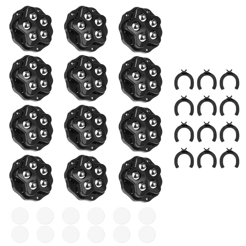 12pack Auto Adhesive Furniture Casters With 360 Degree Swivels Heavy Type Furniture Wheel Furniture Rollers With Steel 1