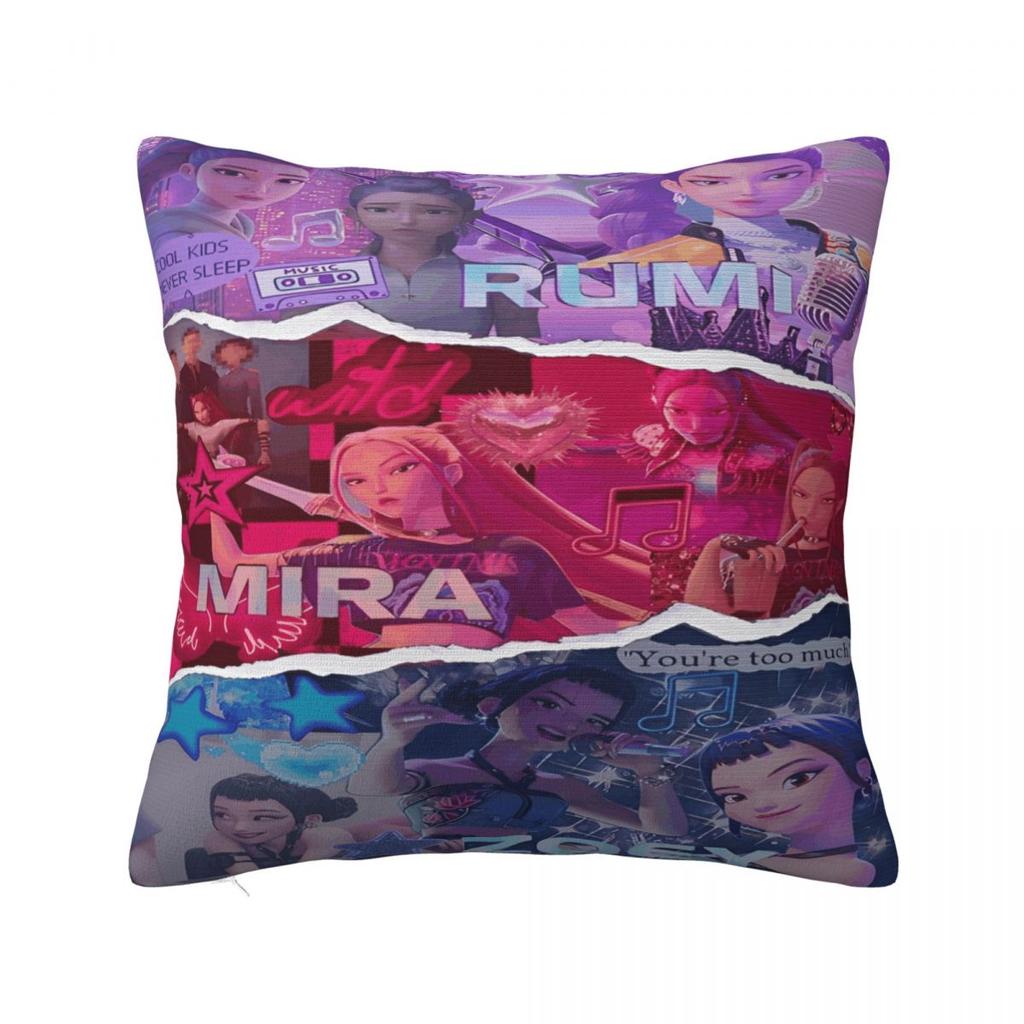 Y2K Home Kpop Demon Hunters HuntrixDecor Pillowcases Accessories Pillow Covers Zipper Multi Size