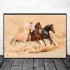Horse Wall Art Posters Horse Running Canvas Art Print Painting Beautiful Horses Pictures for Modern Home Living Room Decoration