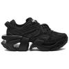 Fila Space Fabric Synthetic Leather Casual Versatile Thick Sole Shock Absorbing Wear Resistant Breathable Low Top Dad Shoes Men Sneaker F12M324103FBK