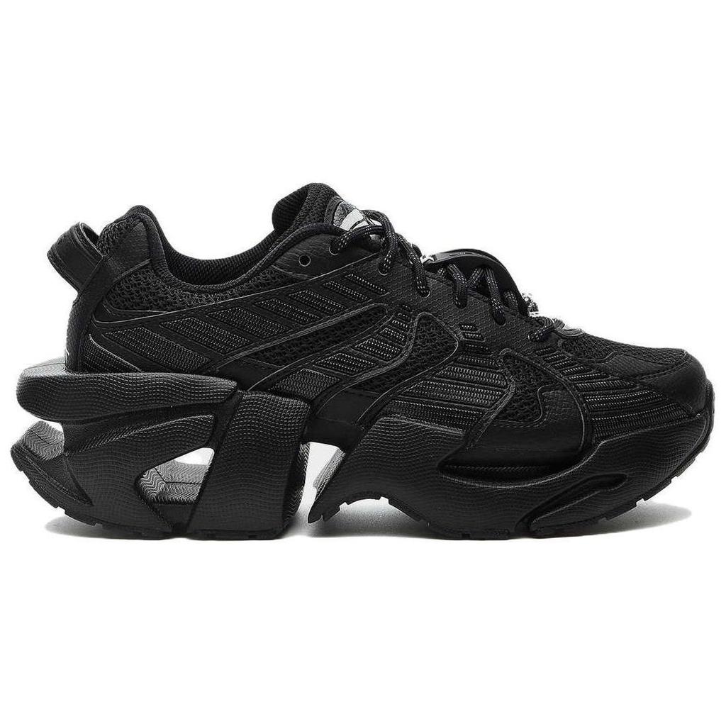 Fila Space Fabric Synthetic Leather Casual Versatile Thick Sole Shock Absorbing Wear Resistant Breathable Low Top Dad Shoes Men Sneaker F12M324103FBK