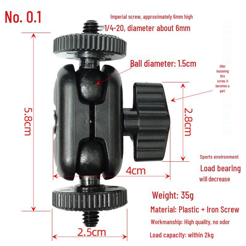 Universal Metal Camera Phone Monitor Holder with 1/4  Ball and Magic Arm Extension Bracket.