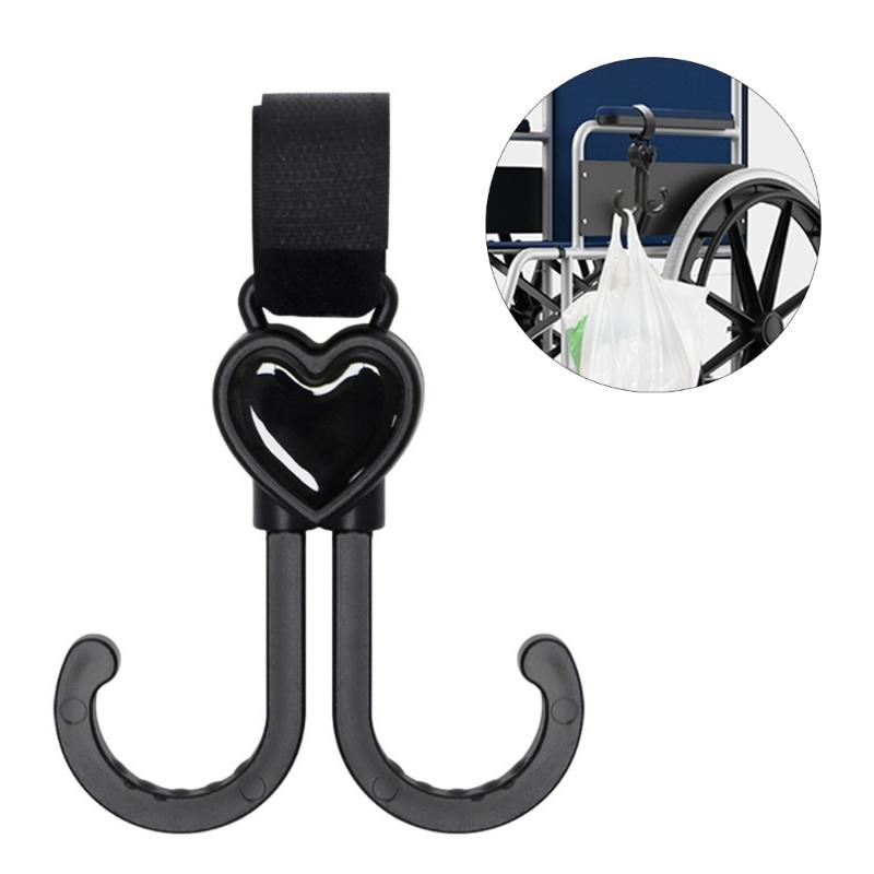 Stroller Hooks Pushchair Organizer Hook Upgrade Double Head Pram Hook for Hanging Bags Universal Hook Pram Accessories