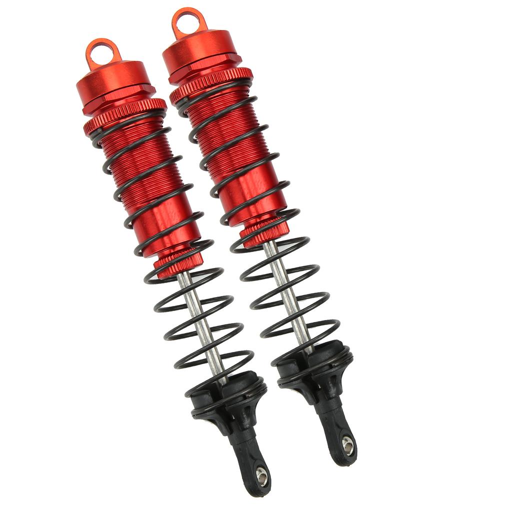 2Pcs RC 140mm Oil Filled Adjustable Shock Absorber Damper for TRAXXAS SLASH 2WD 1 8 RC CarRed