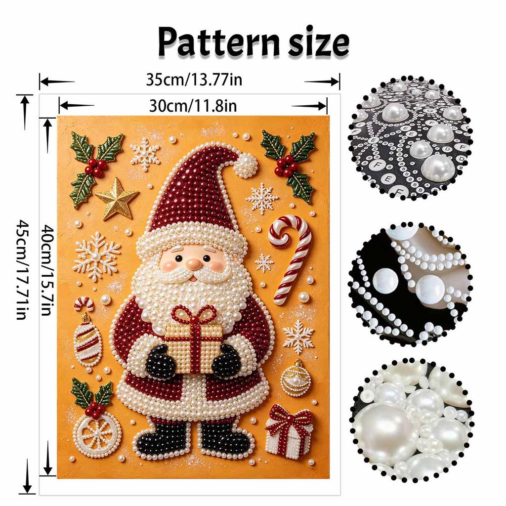Weihnachts-Perlenmalerei-Set Handgemachtes DIY Weihnachtsmann-Geschenk Heimdekoration Malerei
