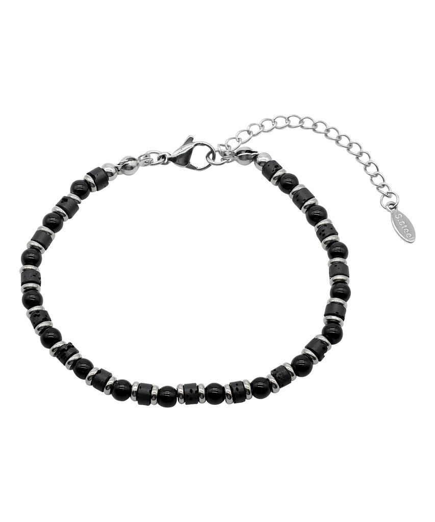 Iamj Volca Black Gemstone Bracelet