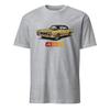 1966 Olds 442 Vintage T-Shirt – Gold Classic Muscle Car Graphic Tee