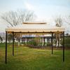 European Outdoor Gazebo Tent: Large, Four-Corner Awning for Courtyards and Carports