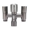 4 Way Faucet Splitter Stainless Steel G1 2 External Thread Faucet Diverter Valve for Bathroom Kitchen Balcony