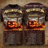 Vintage Helloween Zespół Rockowy Trasa Nadruk 3D Koszulka Męska Damska Moda Halloween Krótki Rękaw Góry Koszulki Dziecięca Koszulka Odzież Unisex