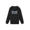 Skechers Colorful Casual Series Letter Print Hooded Pullover Sweatshirt Unisex Sweatshirt Carbon-Black L122U250-0018
