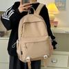 Simple Casual Backpack New Versatile Junior High School Student Schoolbag Travel Backpack