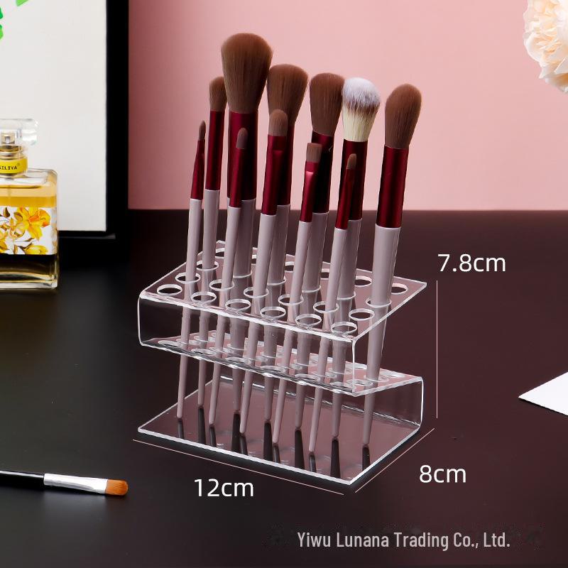 Transparente staubdichte Aufbewahrungsbox für Make-up-Pinsel & Augenbrauenstifte